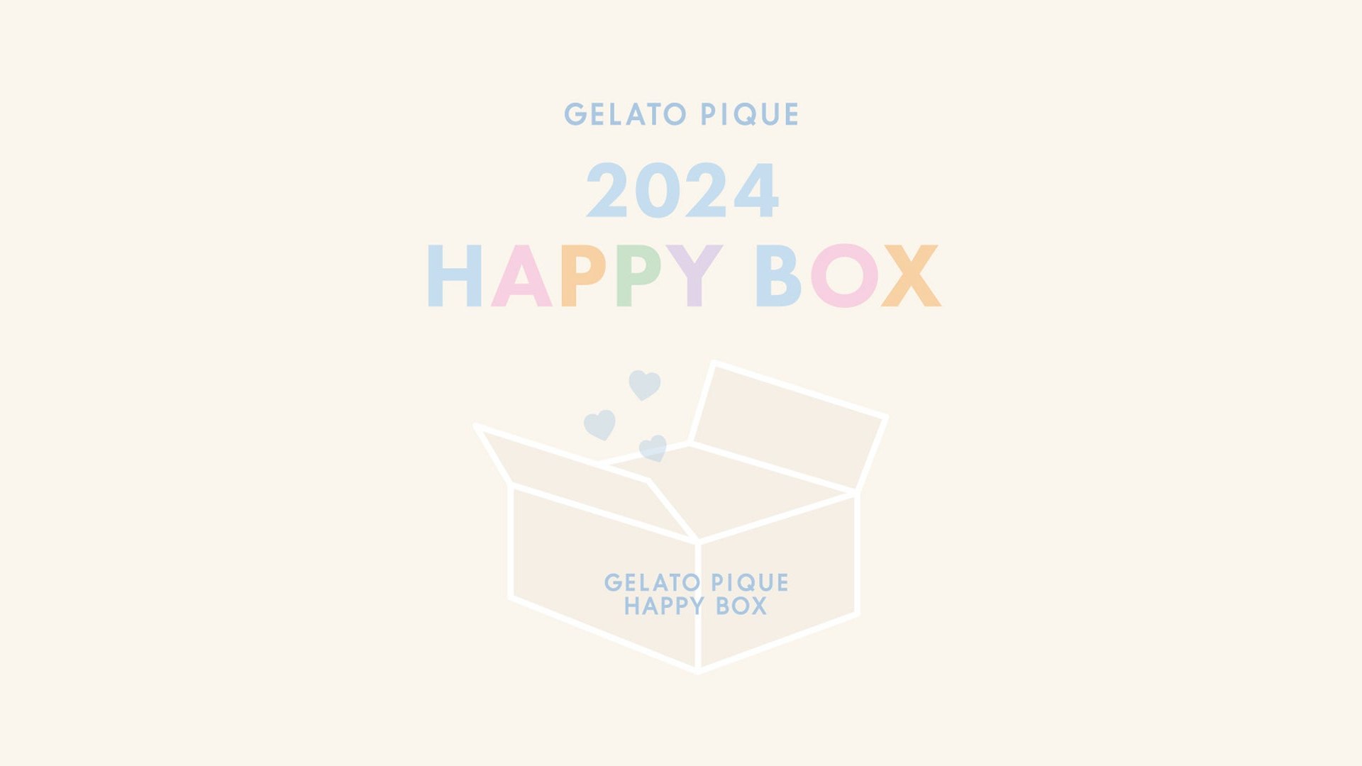 ジェラピケ福袋2024 HAPPY BOX 2024の告知 公式画像