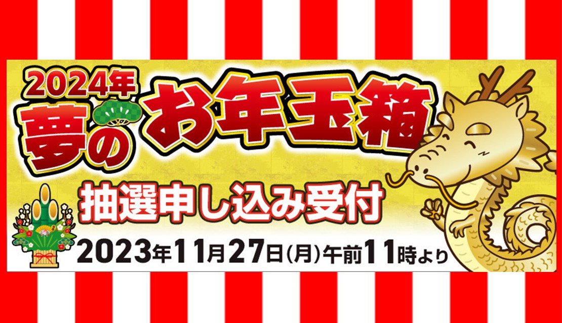 ヨドバシ福袋2024 夢のお年玉箱 抽選販売の案内 公式画像